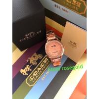 ราคา Caoch leather watch with paper manual book paper bag (16487115879)