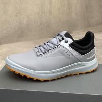 ราคา ECCO mens genuine leather outdoor golf shoes studless non slip golf shoes sports shoes casual shoes (19690305401)