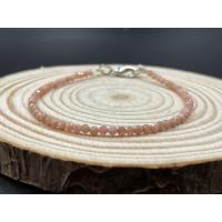 ราคา สร้อยข้อมือพีชมูนสโตน 2 0 มม Peach Moonstone 2 0 MM bracelet (12118550871)