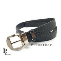 ราคา P Leather พร้อมส่ง เข็มขัดหนัง จระเข้แท้ 1 5 นิ้ว เข็มขัดหนังแท้ หนังแท้ Belt leather หนังท้องจระเข้ สีดำ การันตี งานสวย คุ (11676769221)