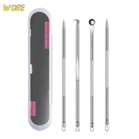 ราคา Lowest price WORE 4ชิ้น เซ็ตสิวหัวดำ comedone สิวสิวสิวเสี้ยนสำหรับ Face Skin Care TOOL (20140048362)