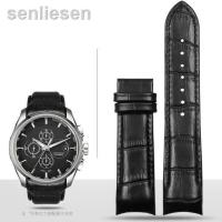 ราคา 2023 Original สำหรับ Tissot T035สายหนังวัวหัวเข็มขัดเหล็กผีเสื้อสายนาฬิกาข้อมือสร้อยข้อมือหนังแท้อะไหล่ปลายโค้ง22Mm 23Mm 24Mm (20014489903)