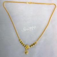 ราคา สร้อยคอระย้า 1บ สร้อยทองไมครอน สร้อยทองเหมือนแท้ สร้อยพร้อมจี้ สร้อยทองชุบ สร้อยคอ สร้อยทองปลอม สร้อย1บ 1บ 1บาท บริการเก็บเงินปลายทาง (16005997273)