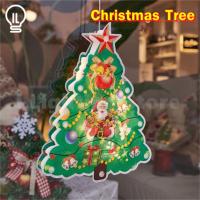 ราคา ILT ไฟประดับตกแต่ง โคมไฟคริสต์มาส โคมไฟ LED เครื่องประดับคริสต์มาส ไฟตกแต่งวันหยุด ติดกระจกหน้าต่าง ตัวดูด แบบใส่ถ่าน (20818216140)