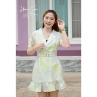 ราคา Pastel Floral Dress Suit เดรสสูท เดรสทำงาน เดรสผ้าทอ เดรสลายดอก เดรสแขนตุ๊กตา มาพร้อมเข็มขัด เดรสออกงาน สีพาสเทล (20579324021)