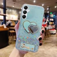 ราคา เคสโทรศัพท์ KONSMART สำหรับ Samsung Galaxy A05s S23 A05 FE ใหม่ล่าสุด2023กากเพชรส่องแสงเป็นประกายวิบวับอวกาศรูปหัวใจ Tpuนิ่มชนิดใสยืดหยุ่นปลอกสำหรับ Samsung โทรศัพท์ A04 A04s A54 5G A34 5G A24 A14 5G 