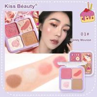 ราคา QIQI Beauty makeup 4สี Blusher Face Mineral Pigment Blusher BlushBrozer Cosmesticblush Palitch Shadow Palette (16013024636)