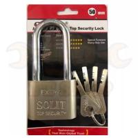 ราคา กุญแจ กุญแจบ้าน กุญแจเหลี่ยม กุญแจ SOLIT กุญแจลูกปืนขนาด 40มม 50มม คอสั้น คอยาว สีเงิน ลูกกุญแจ 4 ดอก (14055693844)