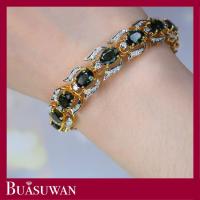 ราคา สร้อยข้อมือ ประดับด้วยพลอยเขียวส่อง บางกะจะ และเพชร เบลเยี่ยม ตัวเรือนทองคำแท้ 18K การันตีพร้อมใบรับประกันจากทางร้าน (19542907745)