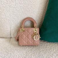 ราคา d house Diana bag mini leather bag female 2021 new sheepskin handbag shoulder messenger bag (13557459401)