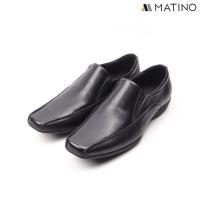 ราคา MATINO SHOES รองเท้าชายคัทชูหนังแท้ รุ่น MC S 4440 BLACK (7264058677)
