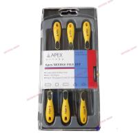 ราคา APEX ตะไบพร้อมด้าม 2 สี 6 ตัวชุด 5x190mm 4x170mm 3x150mm (18696233696)