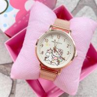 ราคา ใหม่ล่าสุด นาฬิกาคิตตี้ นาฬิกาข้อมือผู้หญิง น่ารักมาก สายเหล็กแม่เหล็ก แถมฟรี กล่องลายคิตตี้ (13493812066)
