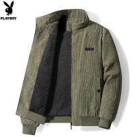 ราคา windbreaker jacket for men jacket motorcycle rider men Winter Jacket Corduroy Cotton Jacket Thickened with Lambswool (20576504063)