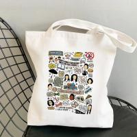 ราคา 2022 Shopper Towผู้หญิงGilmore Girlsพิมพ์Toteกระเป๋าผู้หญิงHarajuku Shopperกระเป๋าถือไหล่กระเป๋าช้อปปิ้งกระเป๋าผ้าใบผู้หญิง (20146097491)