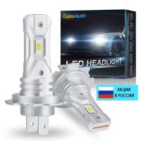 ราคา 2pcs MINI H7 LED ไฟหน้า Turbo LED H7หลอดไฟ60W ไร้สายสำหรับรถหัวโคมไฟ fanless LED 18000LM Super brigh Xenon สีขาว (19658359443)