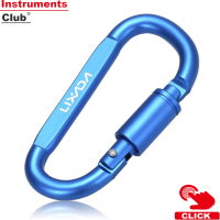ราคา Instruments Lixada 9PCS อลูมิเนียม D Ring ล็อค Carabiner สกรูล็อคตะขอแขวนหัวเข็มขัดพวงกุญแจสำหรับ Outdoor Camping Hiking (16784155574)