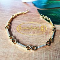 ราคา INSPIRE JEWELRY สร้อยข้อมือลายอินฟินิตี้ ฝังเพชรตลอดเส้น หรือฝังพลอยนพเก้าให้เลือก งานจิวเวลลี่ สวยงาม ปราณีต (5267526)