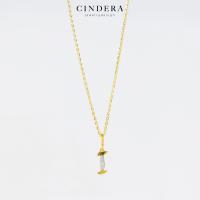 ราคา สร้อยคอทองคำแท้ จี้ตัวอักษร ประดับเพชร ทอง 9K ITALY 375 (13339825612)