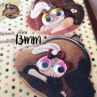 ราคา 13mm มีสองขนาดให้เลือก ตากลิ้ง กลม ตากลมกลิ้ง คละสี มีขนตา ตาตุ๊กตา สี แบบแปะ ขนาด 13 มิล (9891916566)