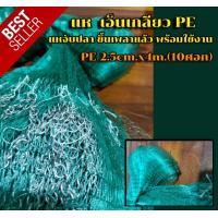 ราคา แห เอ็นเกลียว PE แหจับปลา สำเร็จรูป 2 5 เซ็น 10 ศอก ขึ้นเพลาเรียบร้อย แห พร้อมใช้งาน (1701384420)