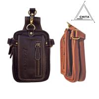 ราคา Delonchi กระเป๋าร้อยเข็มขัดหนังแท้ทรงตั้ง กระเป๋าใส่โทรศัพท์ กระเป๋าเหน็บเอว (19928862827)