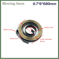 ราคา Blowing 1PC 0 7 1 5ความหนา680 1540มม ความยาวเกลียว FLAT Wire COIL torsion Spring คงที่ FORCE EXTENSION Springs Bench Drill Scroll SPRING (20362385508)