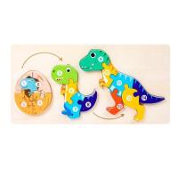 ราคา 3 IN 1 จัดเซ็ทสุดคุ้ม จิ๊กซอว์ไม้ 3D ไม้อย่างดี เกรดหนาพิเศษ สีสวย ตัวต่อเด็ก ของเล่น เสริมพัฒนาการ puzzle wood toy (19379960568)