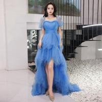 ราคา Glary ชุดเดรสชุดราตรีผู้หญิงลายดาวสีฟ้าฝรั่งเศสประสิทธิภาพเดี่ยว Walkabout Artiste Day ชุดเดรสประชุมประจำปี (17341443245)