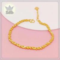 ราคา จุดประเทศไทย ส่งเร็ว ข้อมือ1สลึงแท้ กำไลทองคำแท้ ข้อมือทองคำแท้1สลึง ยาว8นิ้ว แฟชั่นสวย ไม่ดำไม่ลอก ทองแท้เยาวราช สร้อยข้อมือทอง Bracelet women สร้อยข้อมือ ทองคำแท้1บาท ของขวัญวันเกิด ทองคำแท้หลุดจำ ท