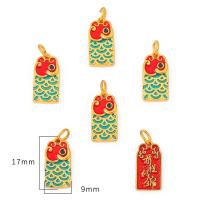 ราคา สีสัน Lotus Gourd Koi ดอกไม้ Bud ชุบทองทองเหลือง Charm จีน Lucky Amulet Charms จี้สำหรับสร้อยข้อมือสร้อยคอเครื่องประดับทำอุปกรณ์เสริม (15427577243)