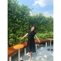 ราคา DANMUGI om Dress เดรสเกาหลี ผ้าลินิน แฟชั่นเกาหลี เดรสมินิมอล สไตล์เรียบหรู เดรส เดรสยาว (16452239680)