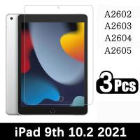 ราคา แพ็คมี3ชิ้น กระจกนิรภัยสำหรับ Apple iPad 2 3 4 5 6 7 8 9 10 9 7 10 2 5th 4th 6th 8th 9th ตัวป้องกันหน้าจอรุ่น10th (21169977565)