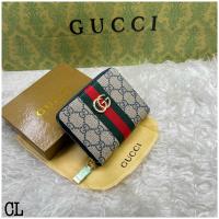 ราคา GG กระเป๋าสตางค์กุชชี่ กระเป๋าเงินGG ใบสั้นซิปรอบ สินค้าขายดี (13296660798)