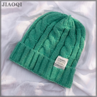 ราคา JIAOQI หมวกไหมพรมสำหรับผู้หญิง หมวกไหมพรมถักไหมพรม (20730258585)