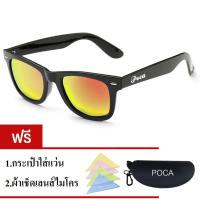 ราคา Poca Sunglasses Lenses แว่นตากันแดด เลนส์ปรอทสีทอง กรอบดำ Polarized AntiUV400 100 รุ่น RB2140 Gold (8260018)