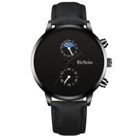 ราคา นาฬิกาข้อมือผู้ชายธุรกิจควอตซ์เข็มขัดหนังนาฬิกาหน้าปัดกลม (16353707515)