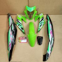 ราคา ชุดสี sonic new แฟริ่ง โซนิค ตัวใหม่ สีเขียวตองท้ายดำ ยกชุด 7ชิ้น พร้อมติดสติ๊กเกอร์ เคลือบเงาแท้ สีเขียว (17031840028)