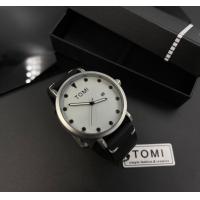 ราคา นาฬิกาTomi นาฬิกาแบรนด์แท้ นาฬิกากันน้ำ นาฬิกาข้อมือชาย นาฬิกาชาย สายนาฬิกา สาย หนัง หน้าปัด 40 มม แถมกล่องแบรนด์ฟรี (17429112565)