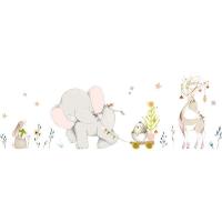 ราคา MKEB สำหรับห้องเด็ก ยีราฟช้าง ห้องนอน สติ๊กเกอร์ห้องนั่งเล่น การ์ตูน การตกแต่งบ้าน ของตกแต่งบ้าน สติ๊กเกอร์ติดผนัง สติ๊กเกอร์ติดผนัง (20967463010)