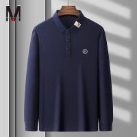 ราคา Spot เสื้อยืดแขนยาวคอปกสำหรับผู้ชายเสื้อโปโลพิมพ์ลายแบบลำลองเสื้อผ้าแขนยาวแบบปัก (10522081211)