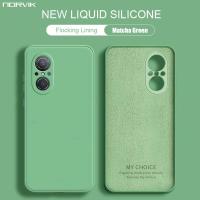 ราคา NORVIK โทรศัพท์ซิลิโคนเหลวทางการสี่เหลี่ยมสำหรับ Huawei Nova 11 11i 10 9 7 SE Y71 Y70 Y90 P60 Honor 90 70 50 Lite X9a X8a X7a Magci 5 4 Pro 4G 5G 5G เลนส์เคสป้องกันทั้งตัวชาเขียวปลอกอ่อน N26 1 (200760
