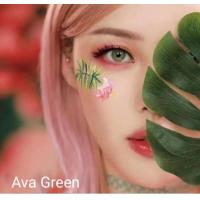 ราคา คอนแทคเลนส์ สายฝอ รุ่น Mini Ava สีเขียว ม่วง Green Violet มีค่าสายตา 0 00 6 50 เปลี่ยนแทนทุกเดือน (20585918090)