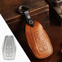 ราคา Luxury Leather Car Key Case Cover Fob for Geely Emgrand GS Vision Preface Bonjour Coolray Atlas NL3 X7 EX7 GT GC9 Keychain Shell (15659249325)