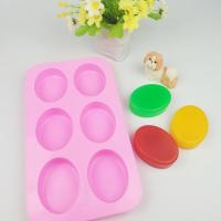 ราคา แม่พิมพ์ซิลิโคน พิมพ์สบู่ พิมพ์วุ้น รูปวงรี 6 ช่อง น้ำหนักสบู่ 100 กรัม (19837962930)