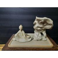 ราคา พร้อมส่งด่วน กระถางบอนไซ นำเข้า งานดินเผา กระถางดินเผา ได้ครบ3ชิ้นตุ๊กตา ถาด กระถางทรงหินผา ตามภาพคะ (16370090930)