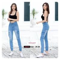 ราคา Jogger pants กางเกงขาจั้มผ้ายืด J32 ใส่ได้ทั้งชายหญิงเนื้อผ้า Denim เนื้อผ้ายืดหยุ่น กางเกงขายาว กางเกงผู้หญิง กางเกงยีนส์ ขาจั้ม ใส่สบาย (10153845607)