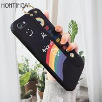 ราคา มีสายรัดข้อมือ Hontinga เคสมือถือ เคสโทรศัพท์ เคส Iphone 5 5s SE 2016กรณี Rainbow Smile Square Original ซิลิโคนนุ่มเหลว Edge ยางมีลวดลายกรณีคลุมทั้งหมดกล้องป้องกันกรณีกลับ (9813597503)