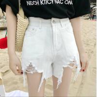 ราคา กางเกงยีนส์ขาสั้น กางเกงยีนส์เอวสูง กางเกงยีนส์ขาสั้นขาดๆ กางเกงแฟชั่นสไตล์เกาหลี (9771037332)