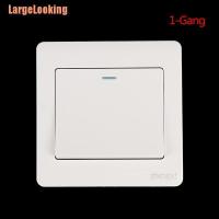 ราคา LargeLooking Wall Switch 1234 Gang 1Way Button Wall Light Switch On Off Push Button (15258780087)